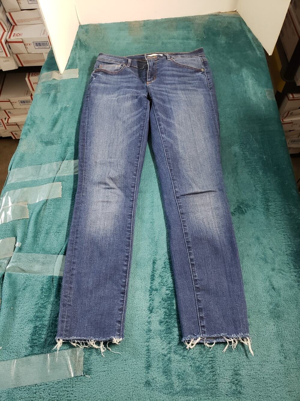 Loft Jeans Size 2 Womens Blue Pants Ladies Denim Mid Rise Modern Skinny